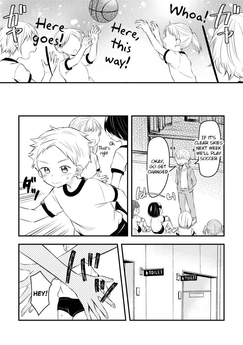 [Hirota Shimaguni] Joshi kara Danshi Toilet ni Ikasete Moraezu Omorashi Shichau | Girls Wouldn't Let Me Use the Boys Toilet So I Wet My Pants [English] {Chin²} - Page 2