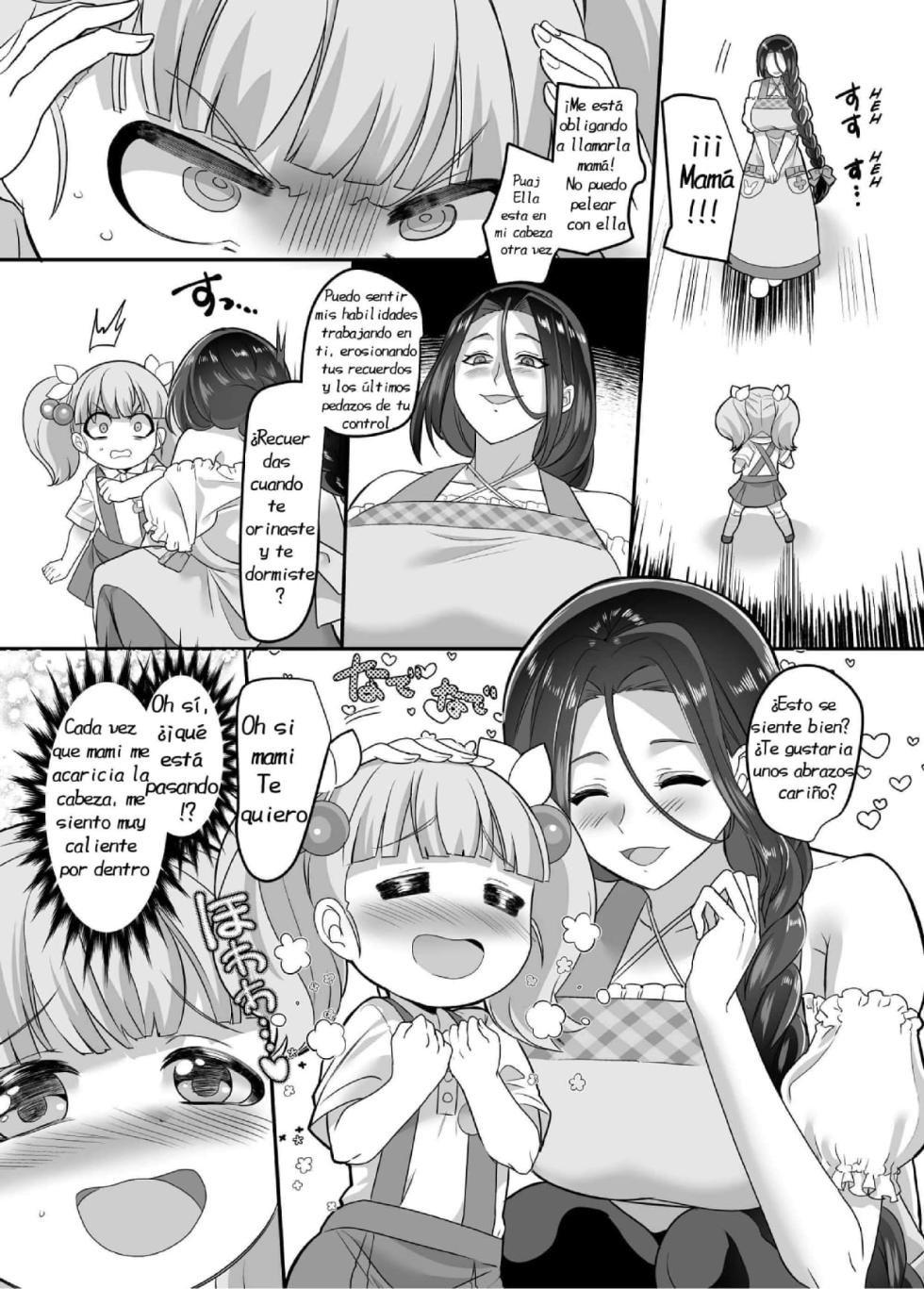 [Amuai Okashi Seisakusho (Kouji)] TS Omorashi Hero wa, Mama ni Katemesen! [Spanish] [DARKSTONE] - Page 23