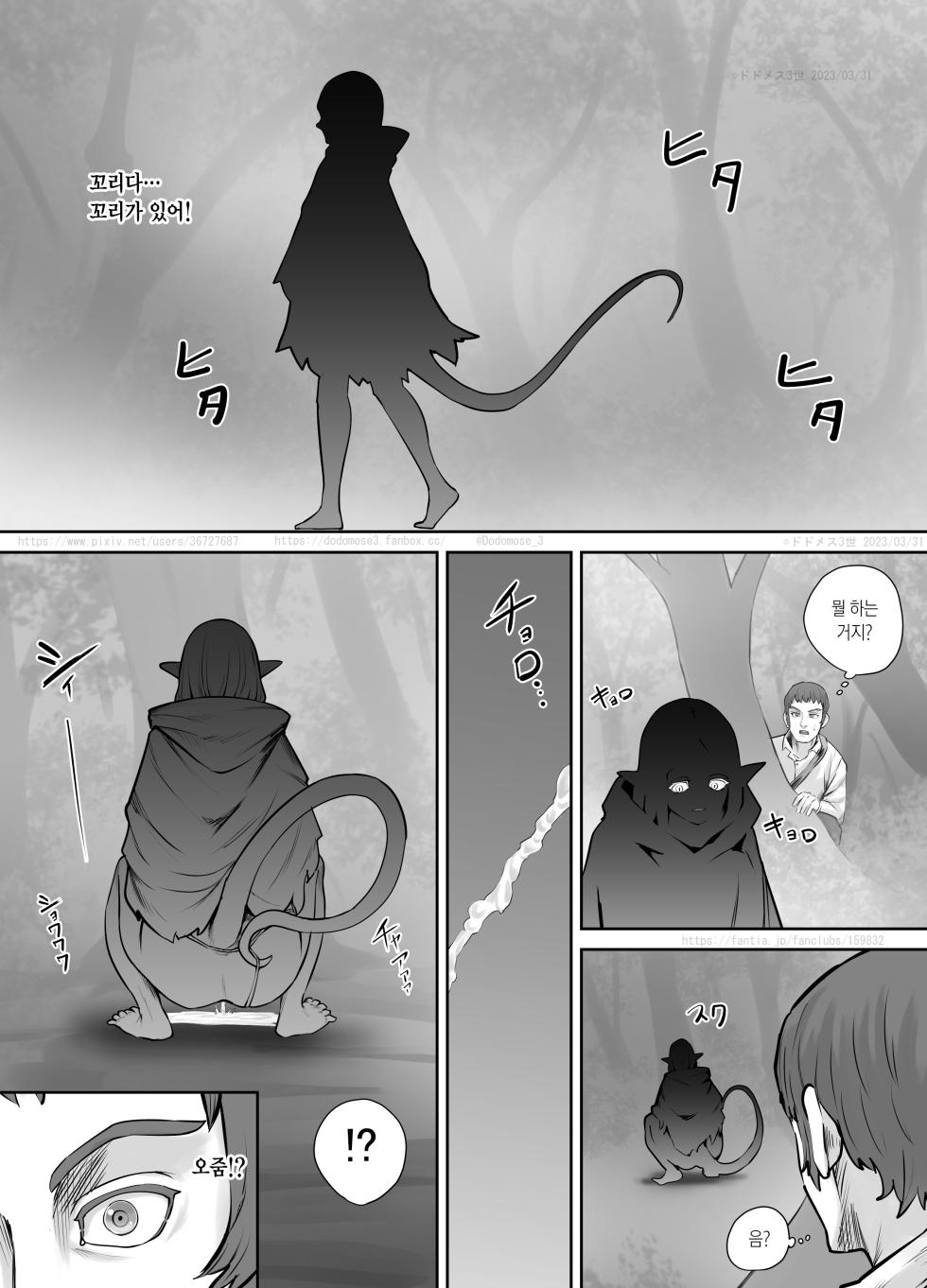 [DODOMESU3SEI] Mori ni Sumu Kaibutsu no Onnanoko no Hanashi | 숲에 사는 괴물 여자애 이야기 [Korean] - Page 4