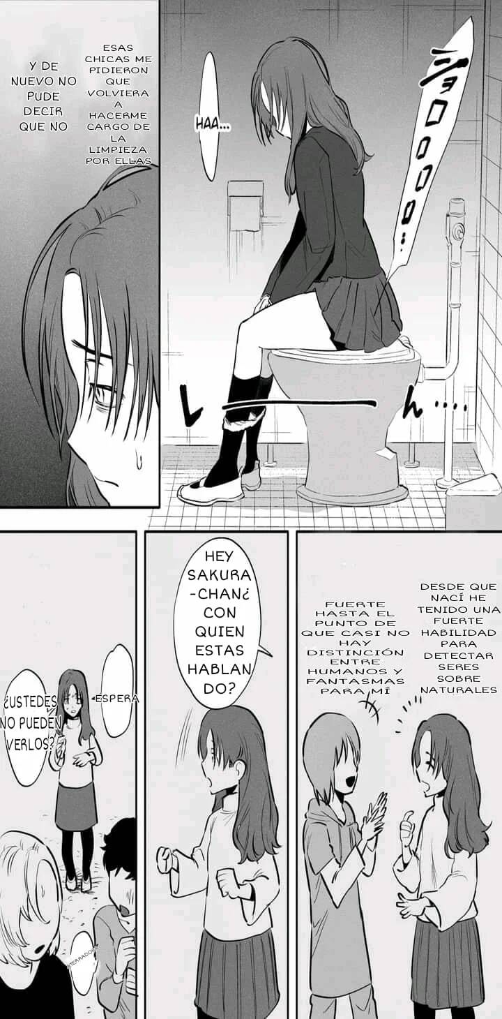 [Tosha Pink (Chimeda)] Watashi to toire to futanari Hanako-san [Spanish] [Pear or Pearl] - Page 3