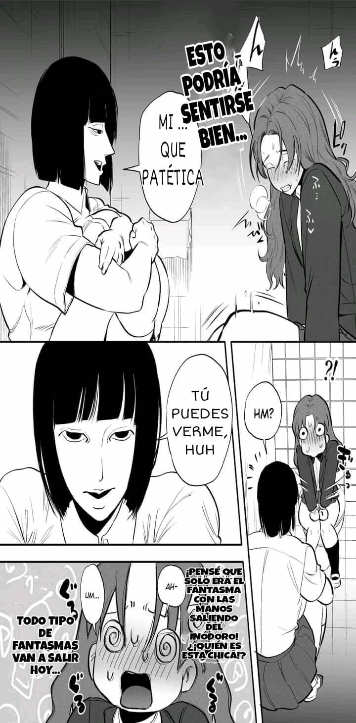 [Tosha Pink (Chimeda)] Watashi to toire to futanari Hanako-san [Spanish] [Pear or Pearl] - Page 8