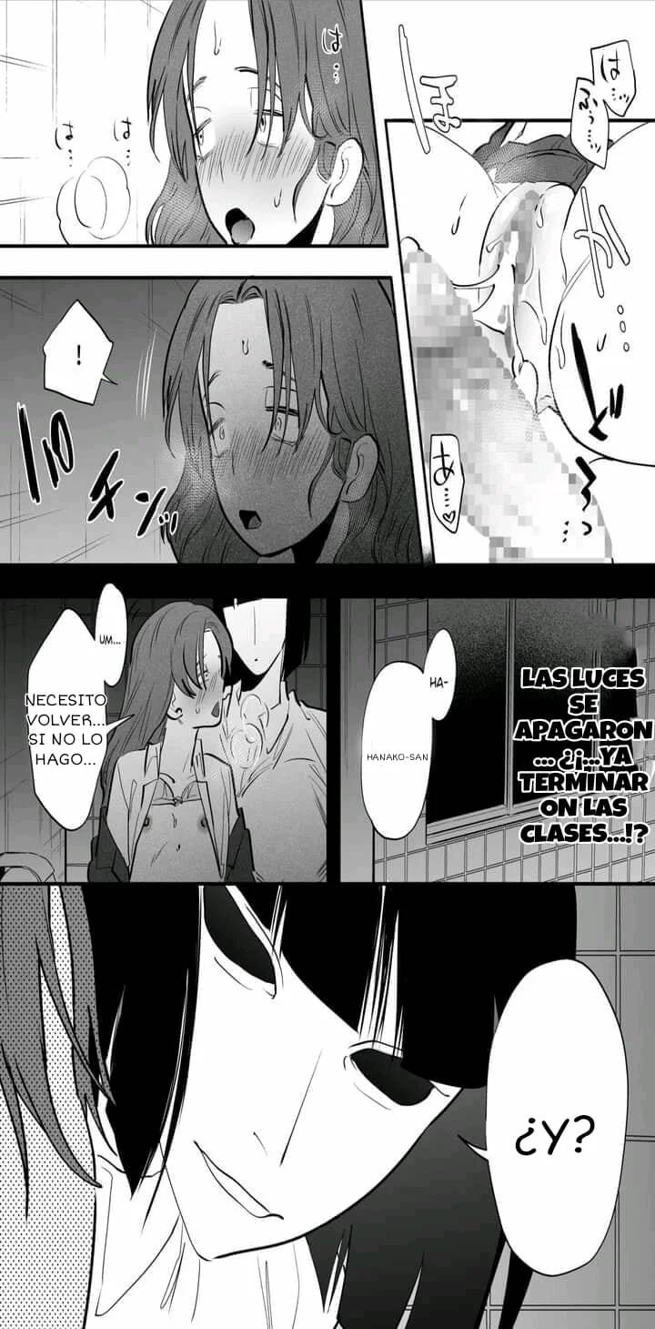 [Tosha Pink (Chimeda)] Watashi to toire to futanari Hanako-san [Spanish] [Pear or Pearl] - Page 16