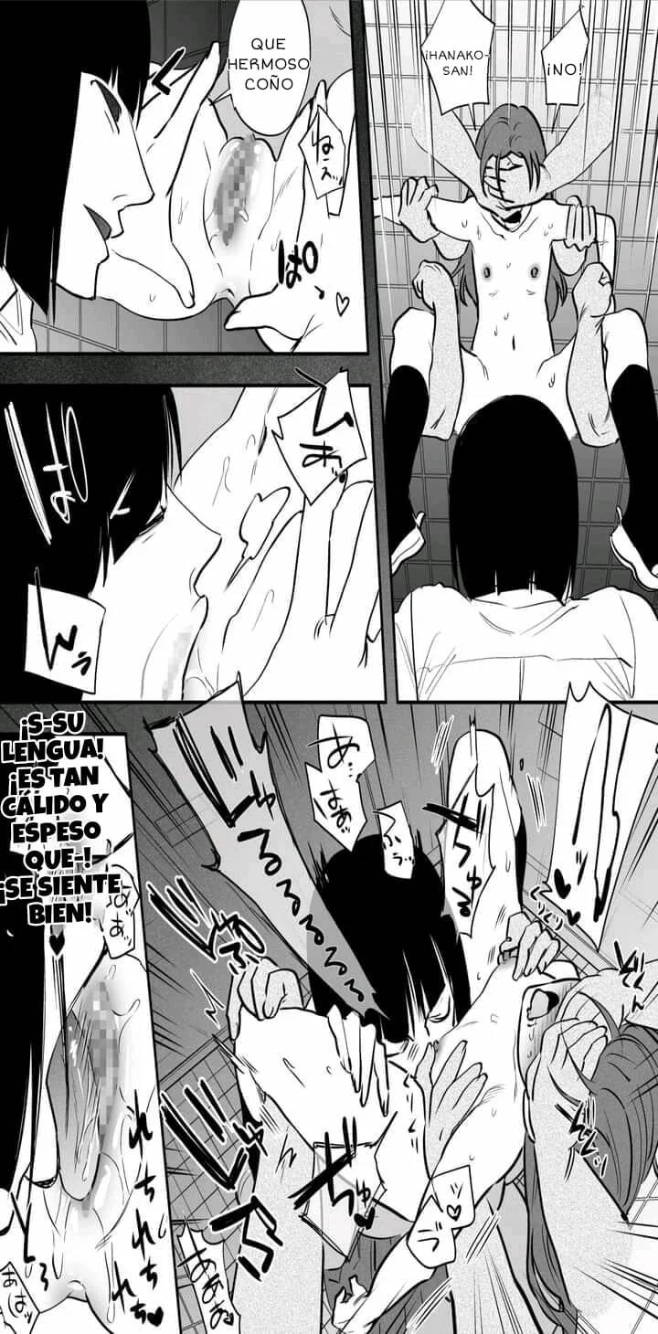 [Tosha Pink (Chimeda)] Watashi to toire to futanari Hanako-san [Spanish] [Pear or Pearl] - Page 20
