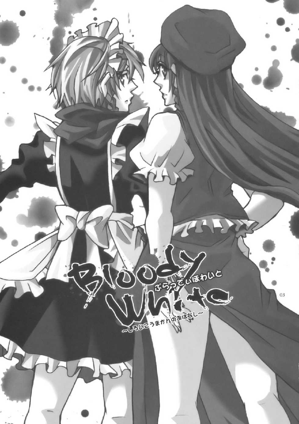 (Aka no Hiroba 2) [Zipper Wrist (Eguchi)] Bloody White (Touhou Project) - Page 3