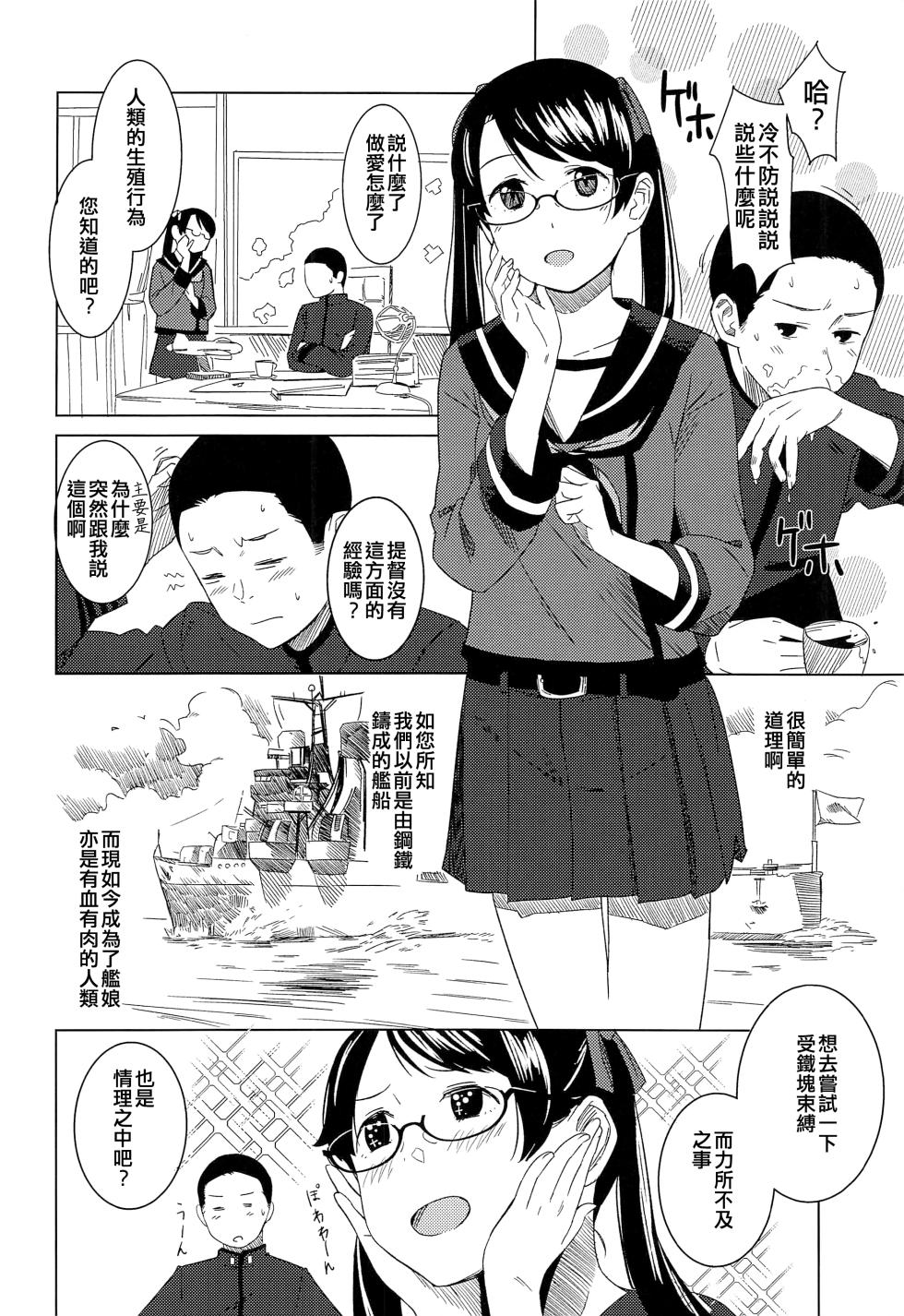 (COMIC1☆15) [Kuuchuusen (mko)] Raspberry Kiss Megane (Kantai Collection -KanColle-) [Chinese] [吸住没碎个人汉化] - Page 4