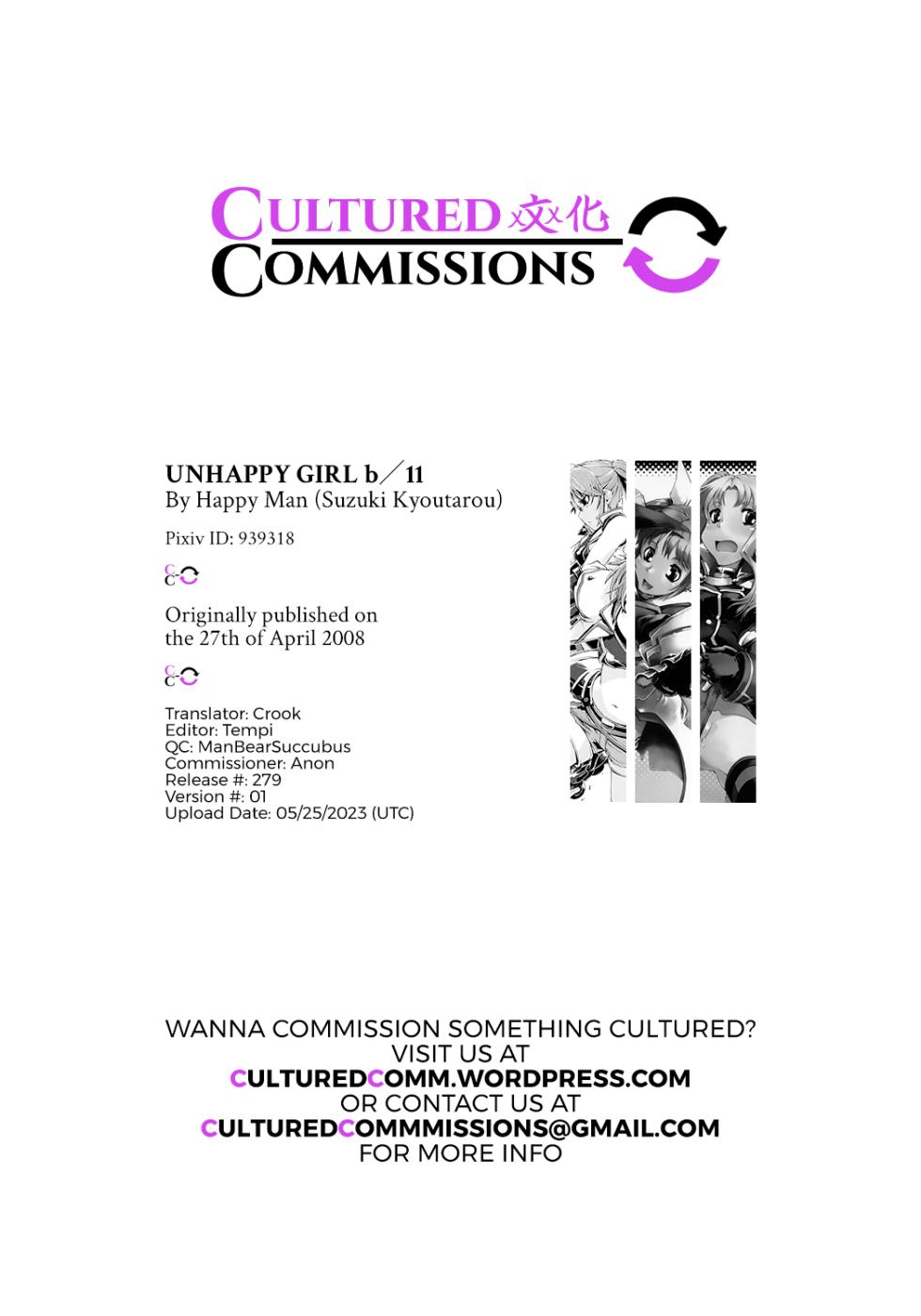 [Happy Man (Suzuki Kyoutarou)] UNHAPPY GIRL b／11 [English] [CulturedCommissions] - Page 34