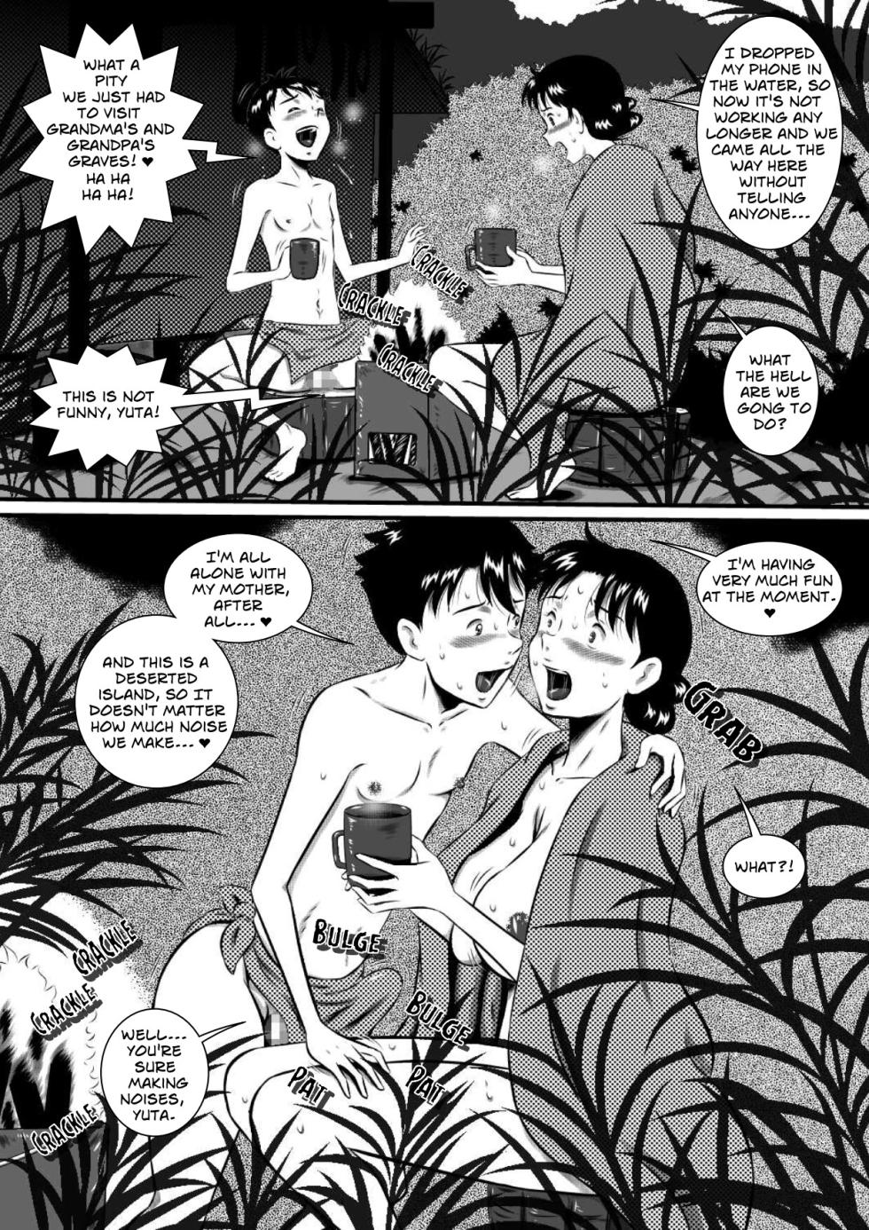[Milkdou Shoukai (Milk Studio)] Mother, Mother - Deserted Island, Mother And Child Have Outdoor Sex - Page 6