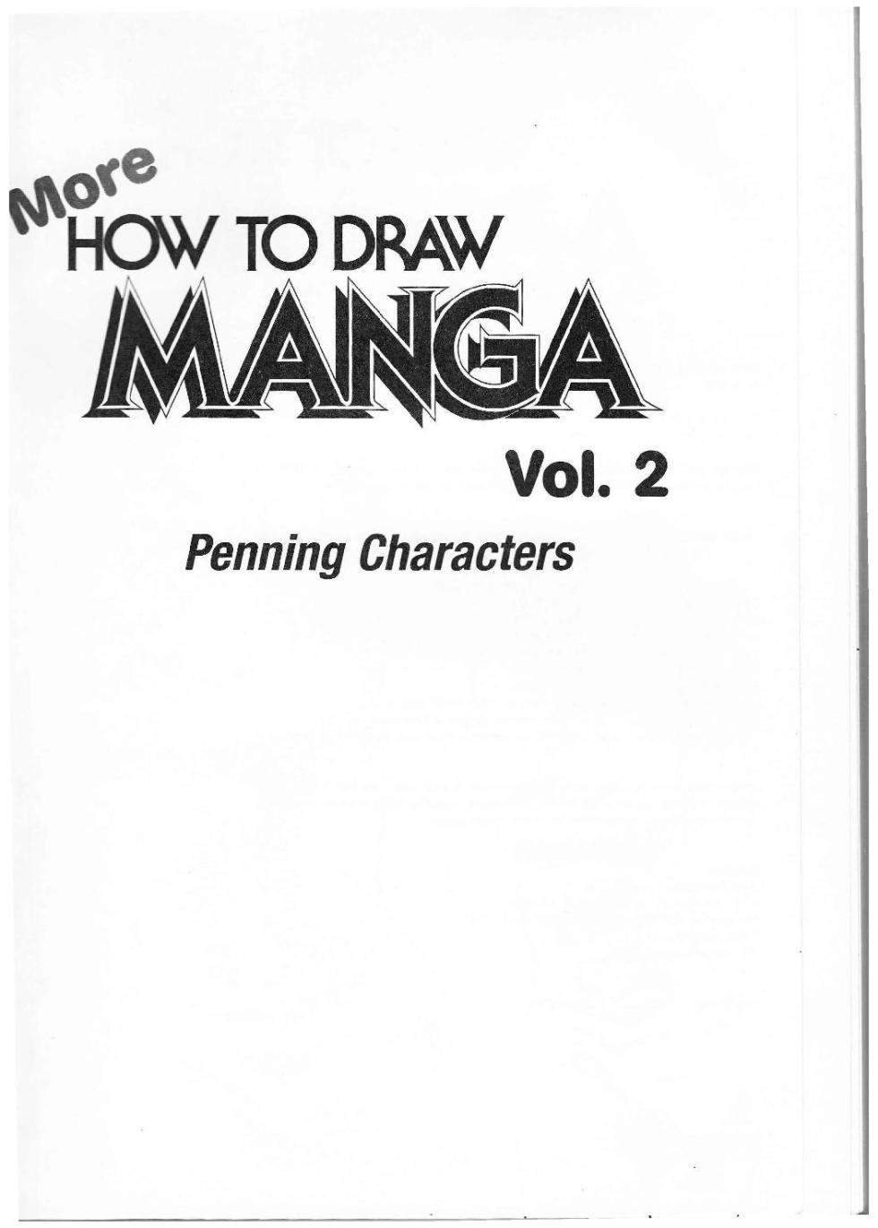 More How to Draw Manga Vol. 2 - Penning Characters - Page 3
