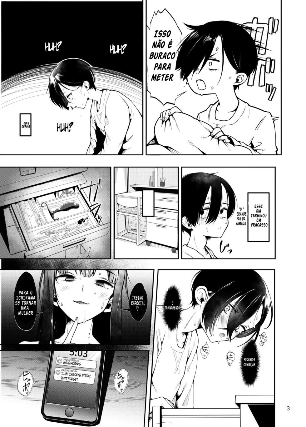 [Daiichi Yutakasou (Chiku)] Boku no Teisou ga Yabai Yatsu (Boku no Kokoro no Yabai Yatsu) [Portuguese-BR] [Digital] - Page 4