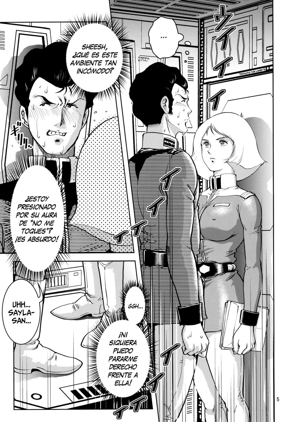 (SC42) [Skirt Tsuki (keso)] Sayla Hatsujou (Mobile Suit Gundam) [Spanish] [Lanerte] - Page 4