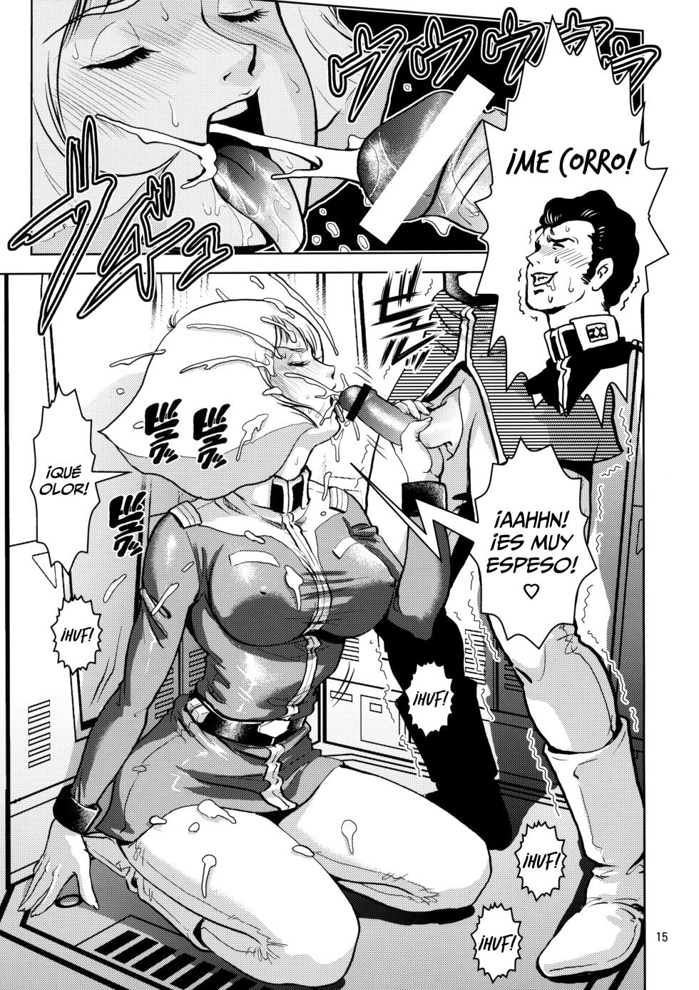 (SC42) [Skirt Tsuki (keso)] Sayla Hatsujou (Mobile Suit Gundam) [Spanish] [Lanerte] - Page 14