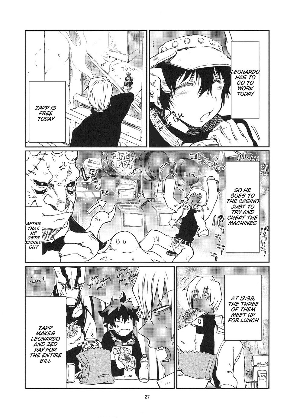 (Comic City Spark 10) [HR-ST (Taira)] Love Me Tender! (Kekkai Sensen) [English] [Chiyoko Scans] - Page 27