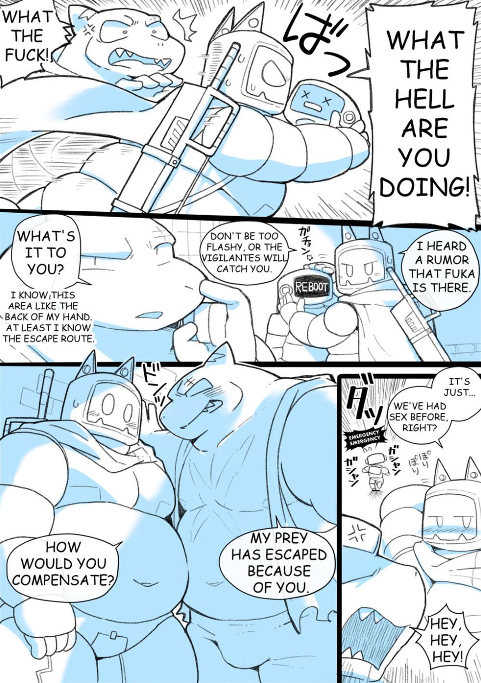 [allstatus3 (Oomori)] RoboHead's Naughty Encounter with a Shark Beastman Ep. 2 [Eng] - Page 5
