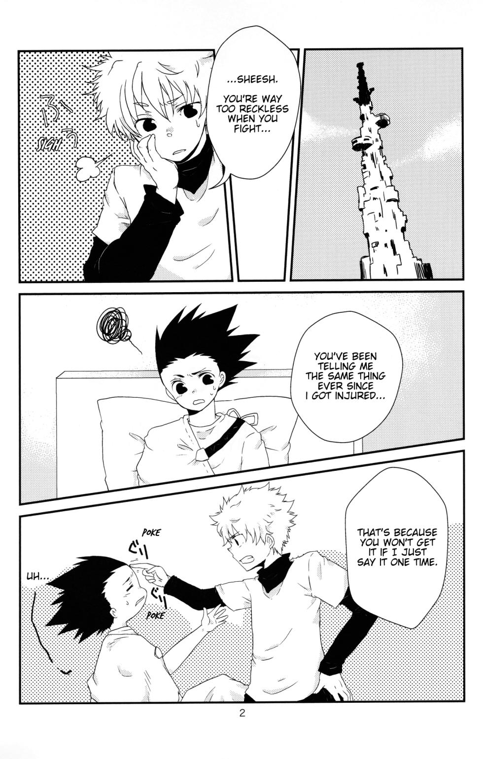 (SUPER24) [SHIROZONE (Mizushiro Yuduki)] Cherry (Hunter x Hunter) [English] [Willeke4439] - Page 3