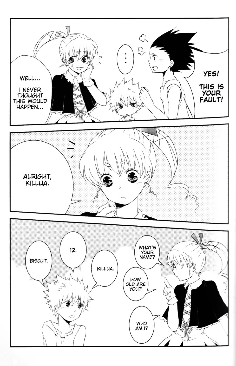[SHIROZONE (Mizushiro Yuduki)] Memory Kiss (Hunter x Hunter) [English] [Willeke4439] - Page 6