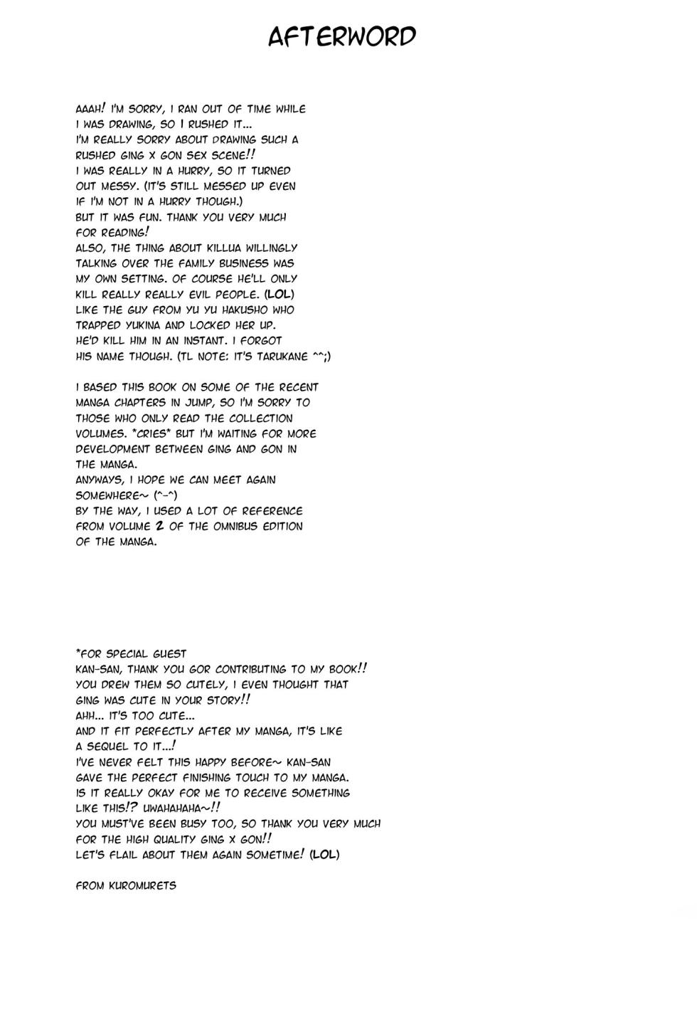 [Tete to Ribon (Kuromurets)] Next door (Hunter x Hunter) [English] [Willeke4439] - Page 33