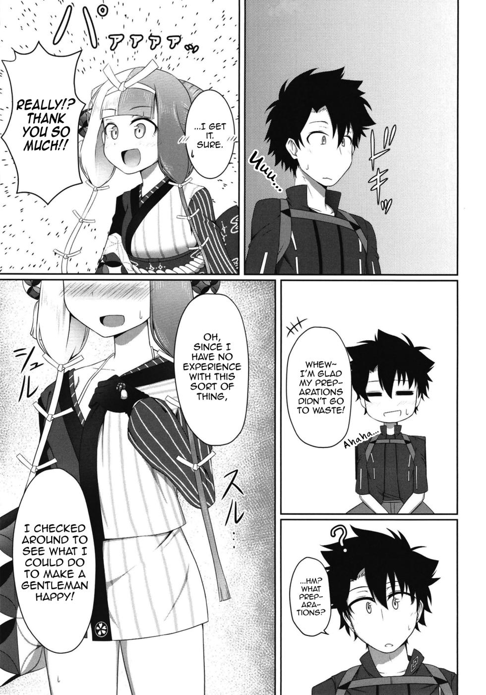 (C101) [Tasumetoroudo (Tasumetoro)] Hi Okuni Juuhachiban Izumo Inwai Kabuki (Fate Grand Order) [English] [mysterymeat3] - Page 6