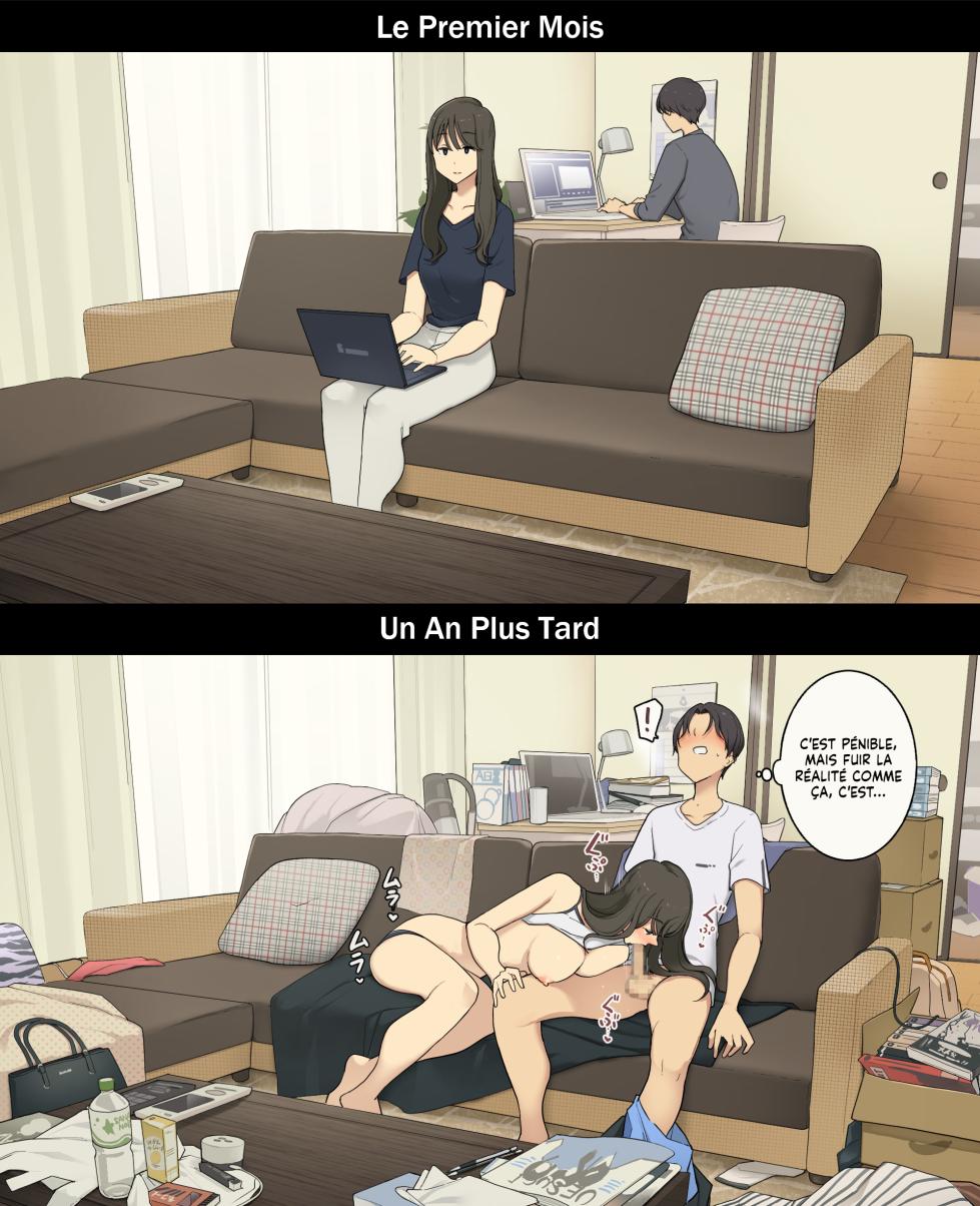 [Wakamatsu] A Day in the Life of a Couple: Their First Month Living Together vs. One Year Later | Une journée dans la vie d'un couple : Premier mois vs un an plus tard [French] [Histoire d'Hentai] - Page 10