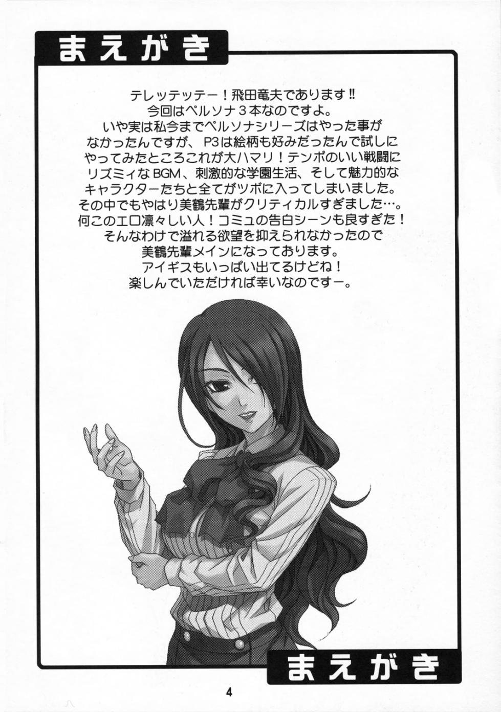 (C71) [Junpuumanpandou (Hida Tatsuo)] Noble Maiden (Persona 3) [English] [QazzyzzaQ] - Page 3