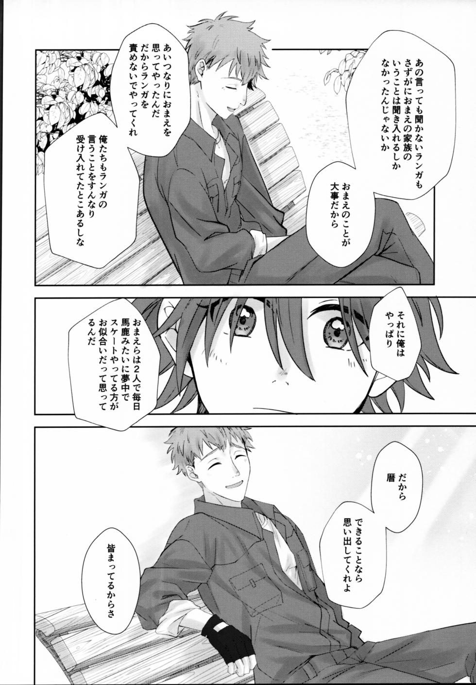 (OPEN THE GATE! 6) [Kaitei Saien (Midori)] Remember Me (SK8 The Infinity) - Page 37