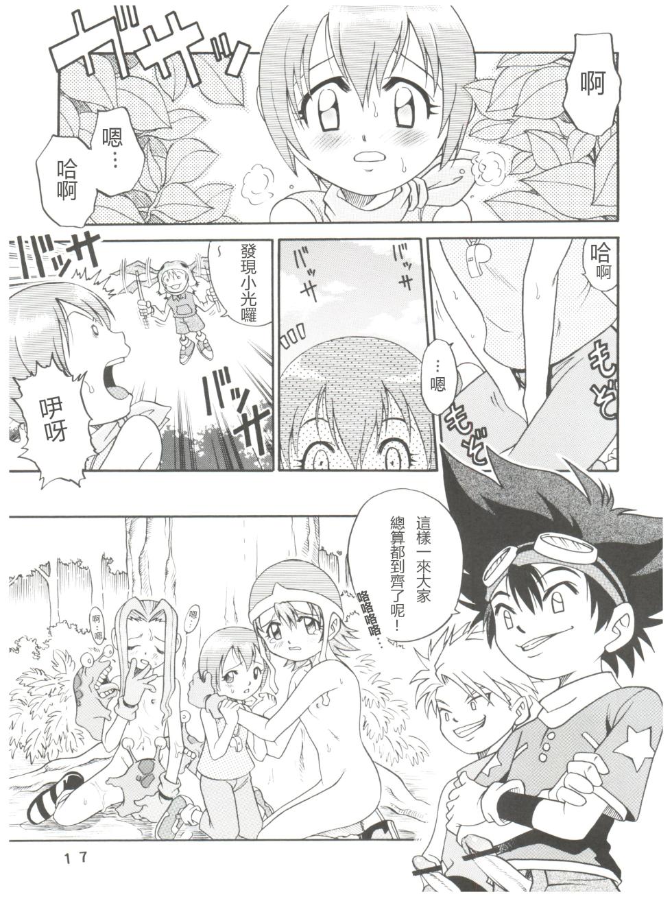 (C59) [Studio Tar (Kyouichirou)] Pichuu Pikachuu Daigyakusatsu (Latinum Narikin!) (Digimon Adventure)[Chinese] - Page 17