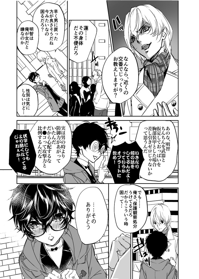 [Amayui Kisa] Sangakki ni Pego-kun ga Onnanoko ni Natteita Ken (Persona 5) - Page 8