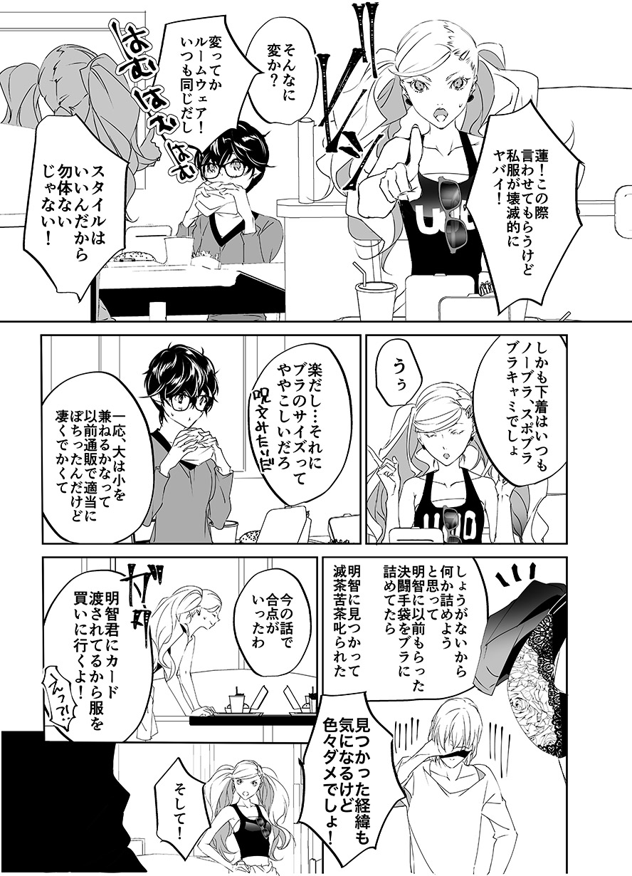 [Amayui Kisa] Sangakki ni Pego-kun ga Onnanoko ni Natteita Ken (Persona 5) - Page 35