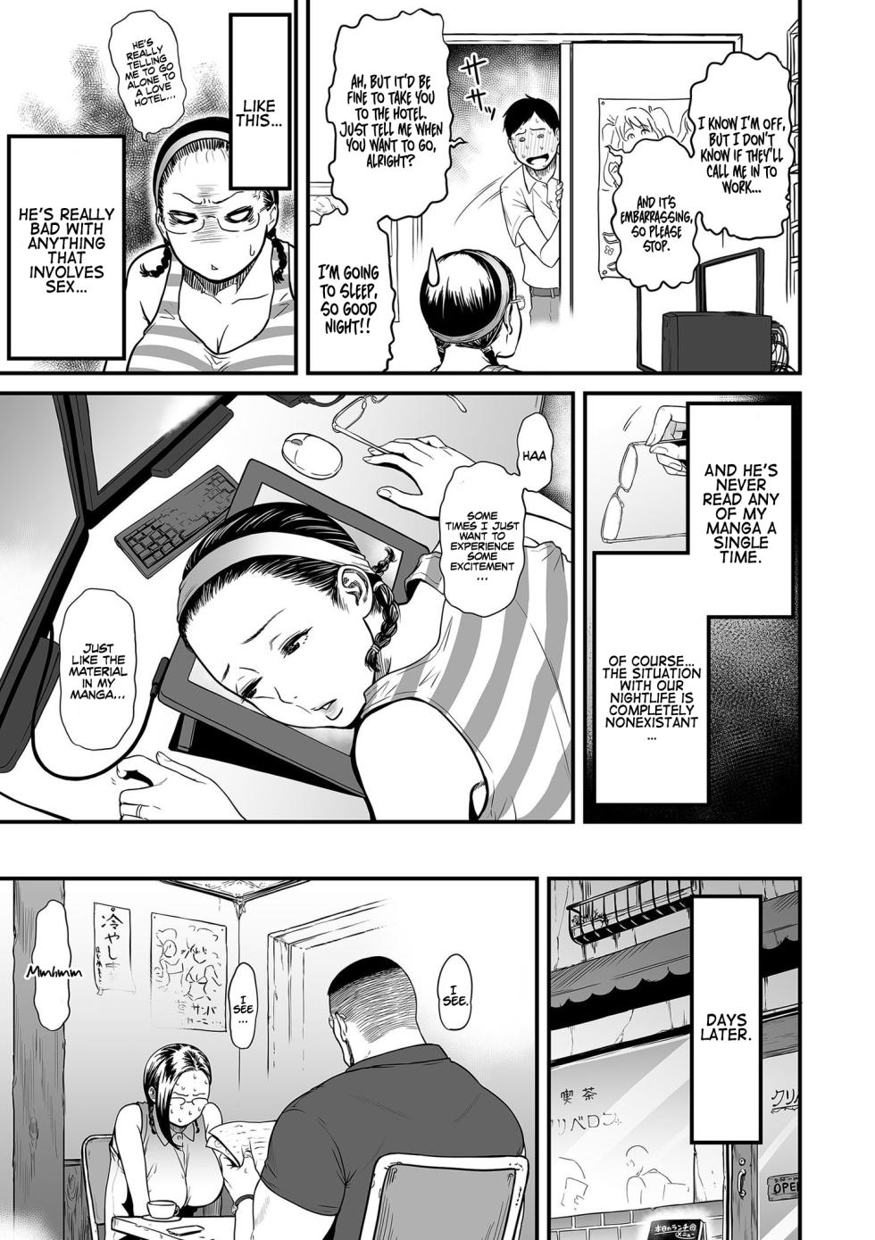 [Tsuzura Kuzukago] Onna Eromangaka ga Inran da nante Gensou ja nai? | Is It Not a Fantasy That The Female Erotic Mangaka Is a Pervert? (Less Censor Ver.) [English] [Coffedrug, lodhel] - Page 17