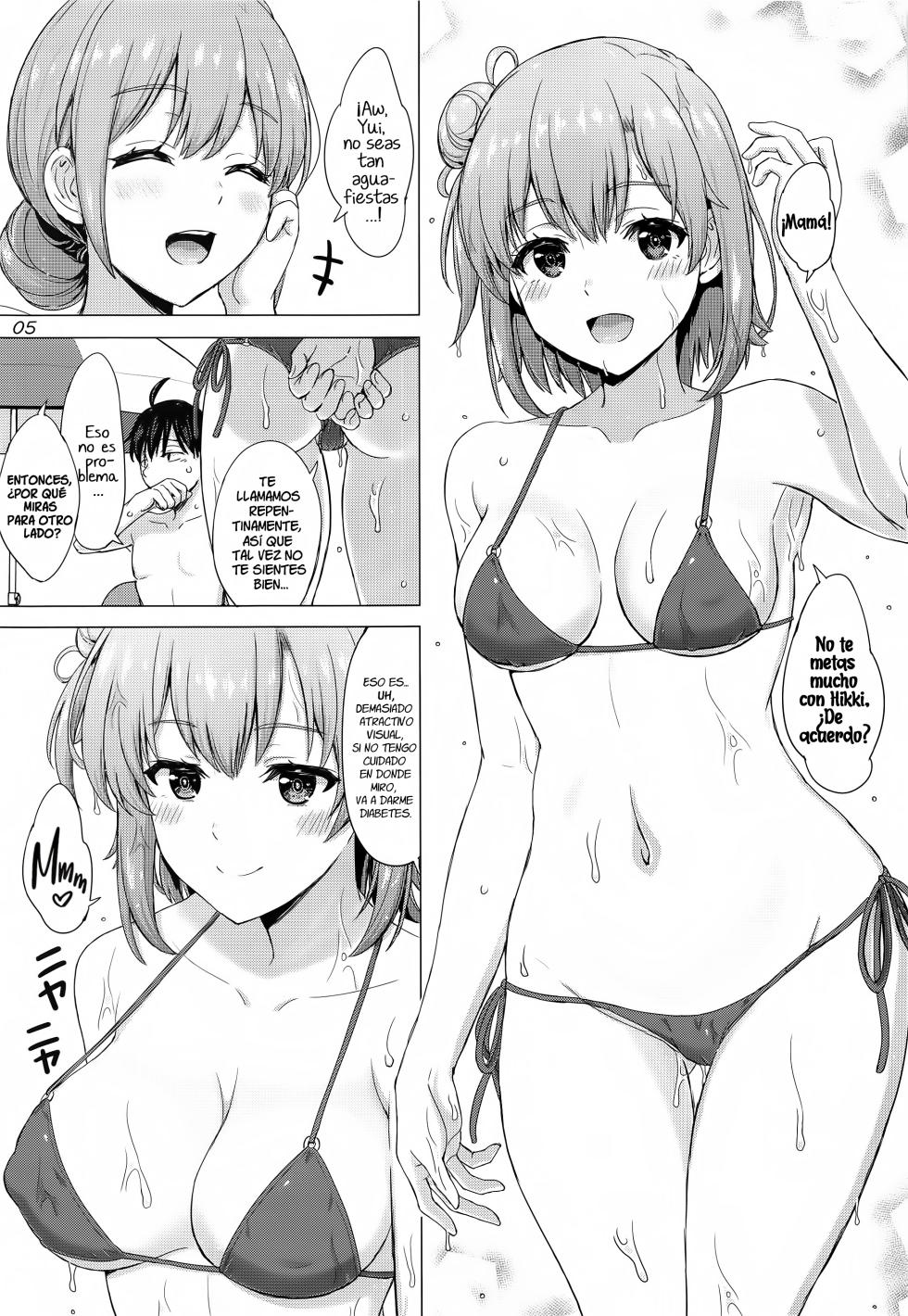 [studio A (Inanaki Shiki)] Jounetsuteki na Natsu no Resort o Yuigahama Oyako to. - Un Apasionante Resort de Verano con un Par de Yuigahamas. (Yahari Ore no Seishun Love Come wa Machigatteiru.) [Spanish] [El Tio Nephi] [2022-11-05] - Page 4