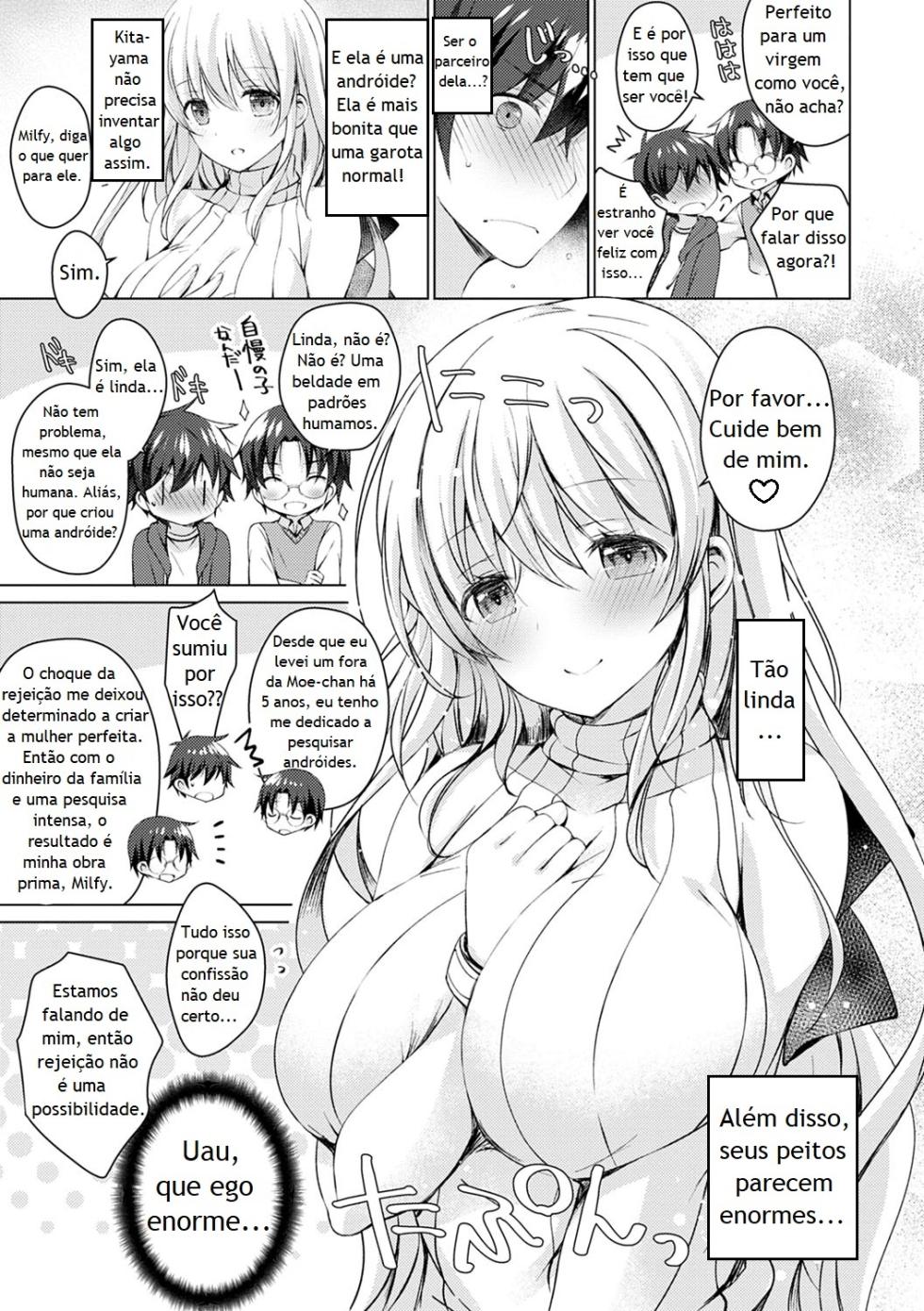 [vanilla] Android no Watashi ni Nenryou Hokyuu shite Kudasai [Digital] [Portuguese - BR] - Chapter 1-2 - Page 11