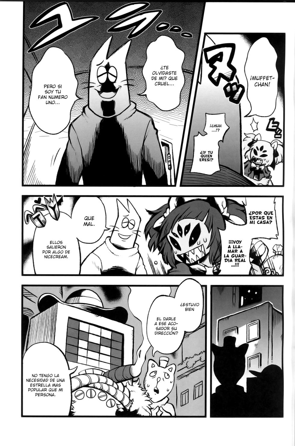 (Minna no Ketsui 2) [Magnitude 711 (Oasis)] Mayonaka no Muffet Live | Midnight Muffet Live (Undertale) [Spanish][TheApofVerse] - Page 10