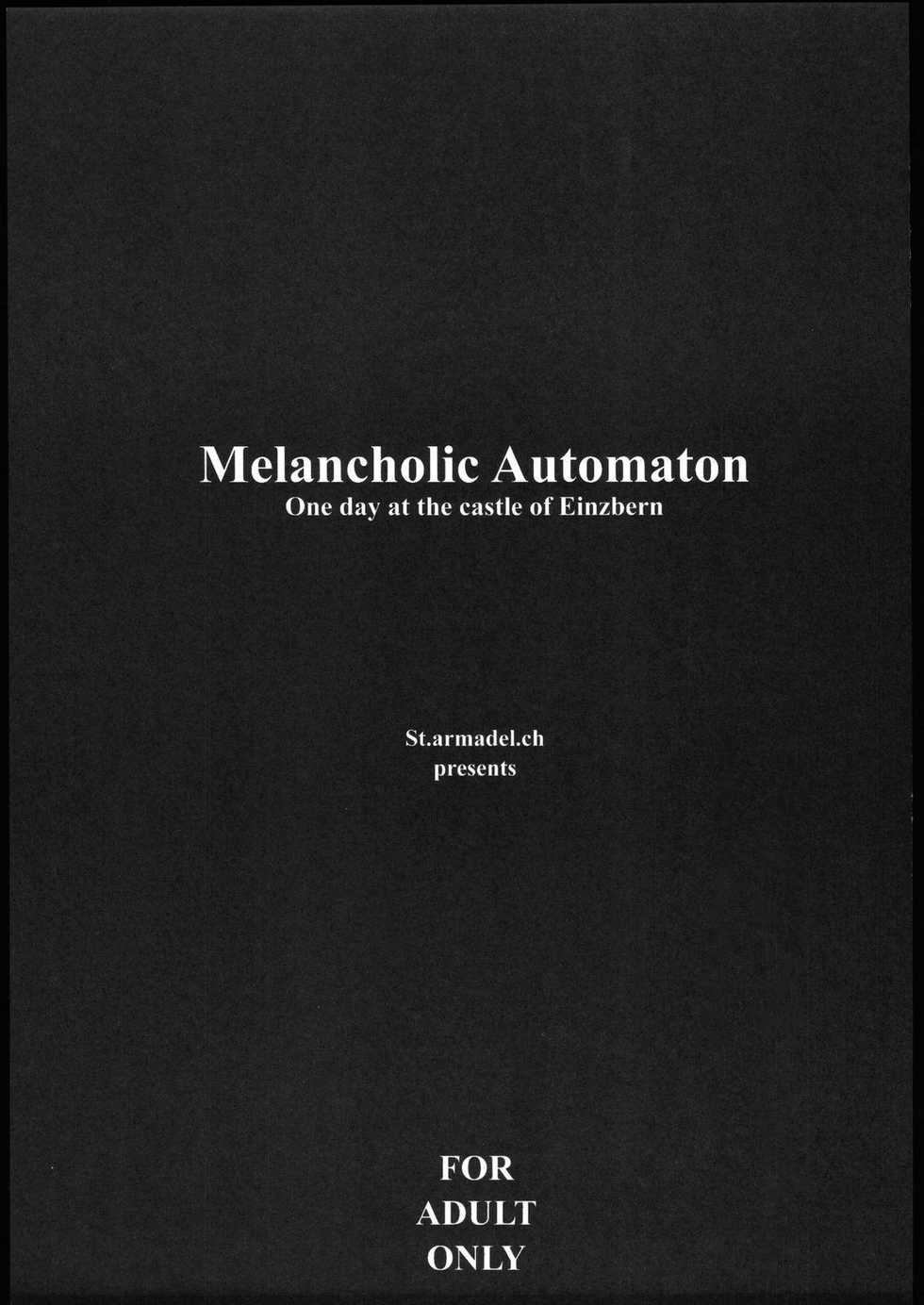 (C69) [St. Armadel Ch. (Kagetora)] Melancholic Automaton - One day at the castle of Einzbern (Fate/hollow ataraxia) [English] [Anonygoo + The Rabbit Reich] - Page 2