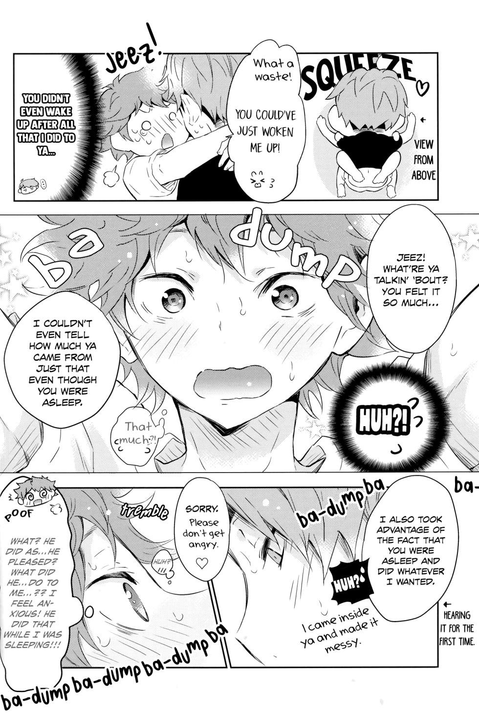 [Cupi (Petit 1 Gou, Petit 2 Gou)] Koi to Suiminyoku wa Kyouzon Dekinai | Love and Sleep Cannot Coexist (Haikyuu!!) [English] - Page 16