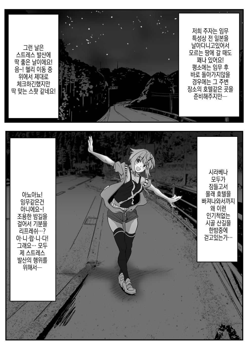 (C99) [Denshiko! (Outotsu Den)] Kiri-chan no Sanchuu Conveni Roshutsu Quest | 키리 쨩의 산중 편의점 노출 퀘스트 (Senki Zesshou Symphogear) - Page 5