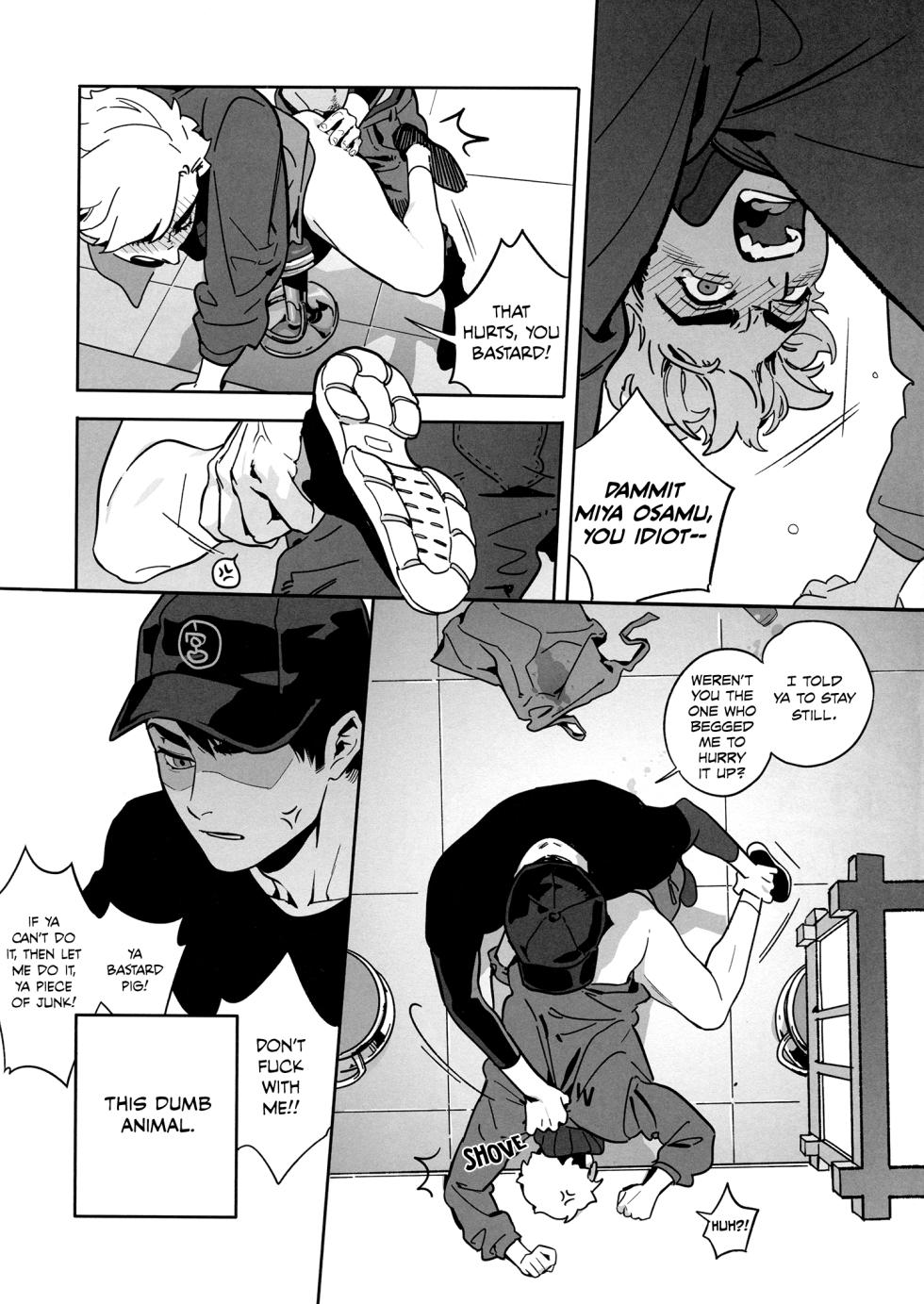 [おにぎり宮出張MSBY店 (Sanyu)] Onedari Kinshi! (Haikyuu!!) [English] - Page 18