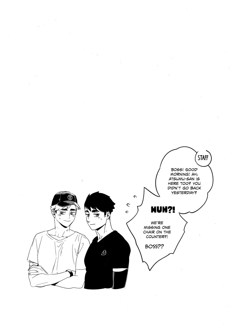 [おにぎり宮出張MSBY店 (Sanyu)] Onedari Kinshi! (Haikyuu!!) [English] - Page 33