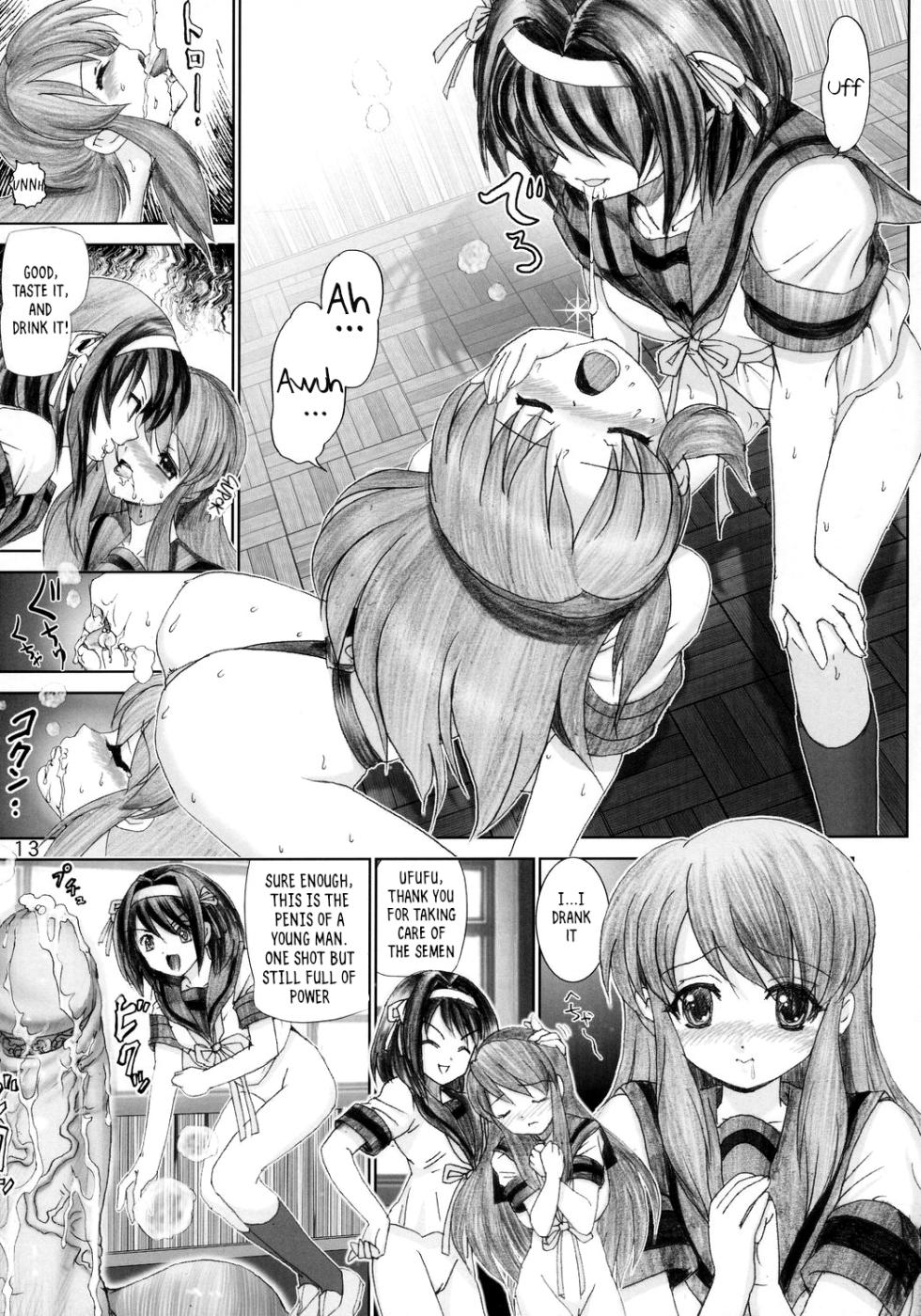 [Raijinkai (Haruki Genia)] Migurui 2 (The Melancholy of Haruhi Suzumiya) [English re-translated & uncensored] - Page 12