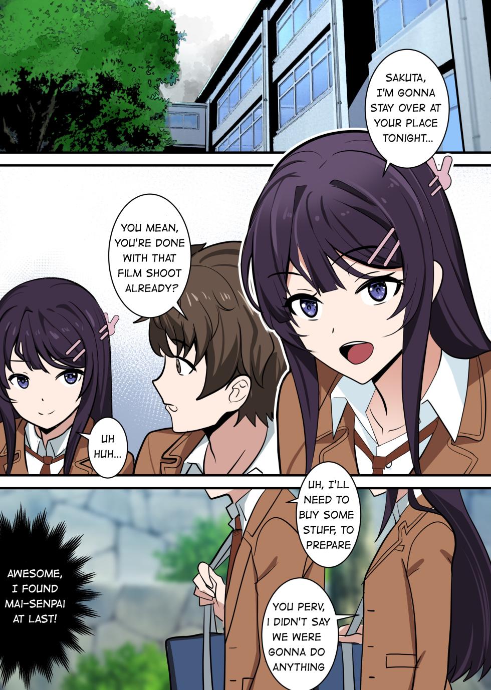 [Gege] Possessing Sakurajima Mai and Cucking Her Lover (seishun buta yarou wa bunny girl senpai no yume o minai) [English] [Guestoid] - Page 1