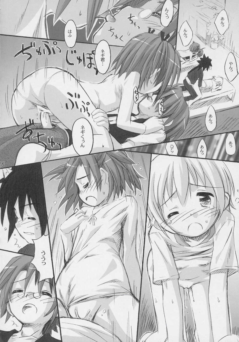 (C69) [Jido-Hikki (Kokekokko Coma)] Ho-kago wa Shintaisou! (Mahou Sensei Negima!) - Page 17
