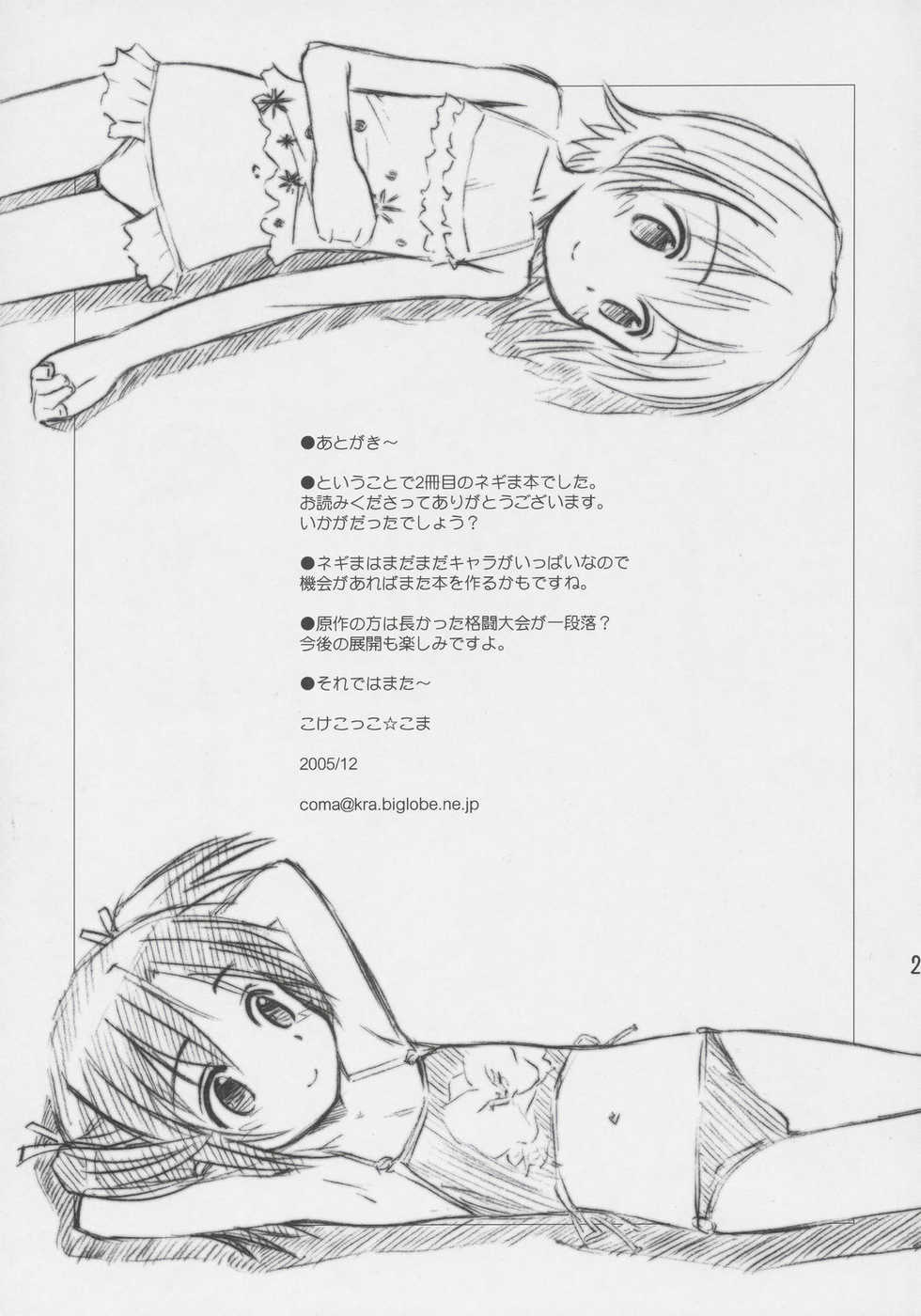 (C69) [Jido-Hikki (Kokekokko Coma)] Ho-kago wa Shintaisou! (Mahou Sensei Negima!) - Page 24