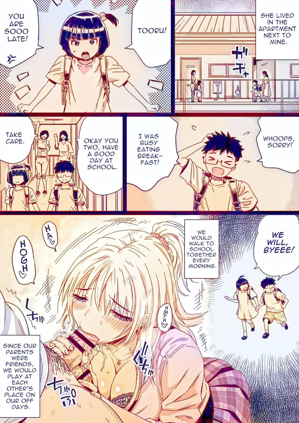 [Kamakiri Farm] Hisashiburi ni Saikai shita Osananajimi wa Dosukebe Gal ni Nattemashita [English] [ジゲッチ]{AI COLORED} - Page 12