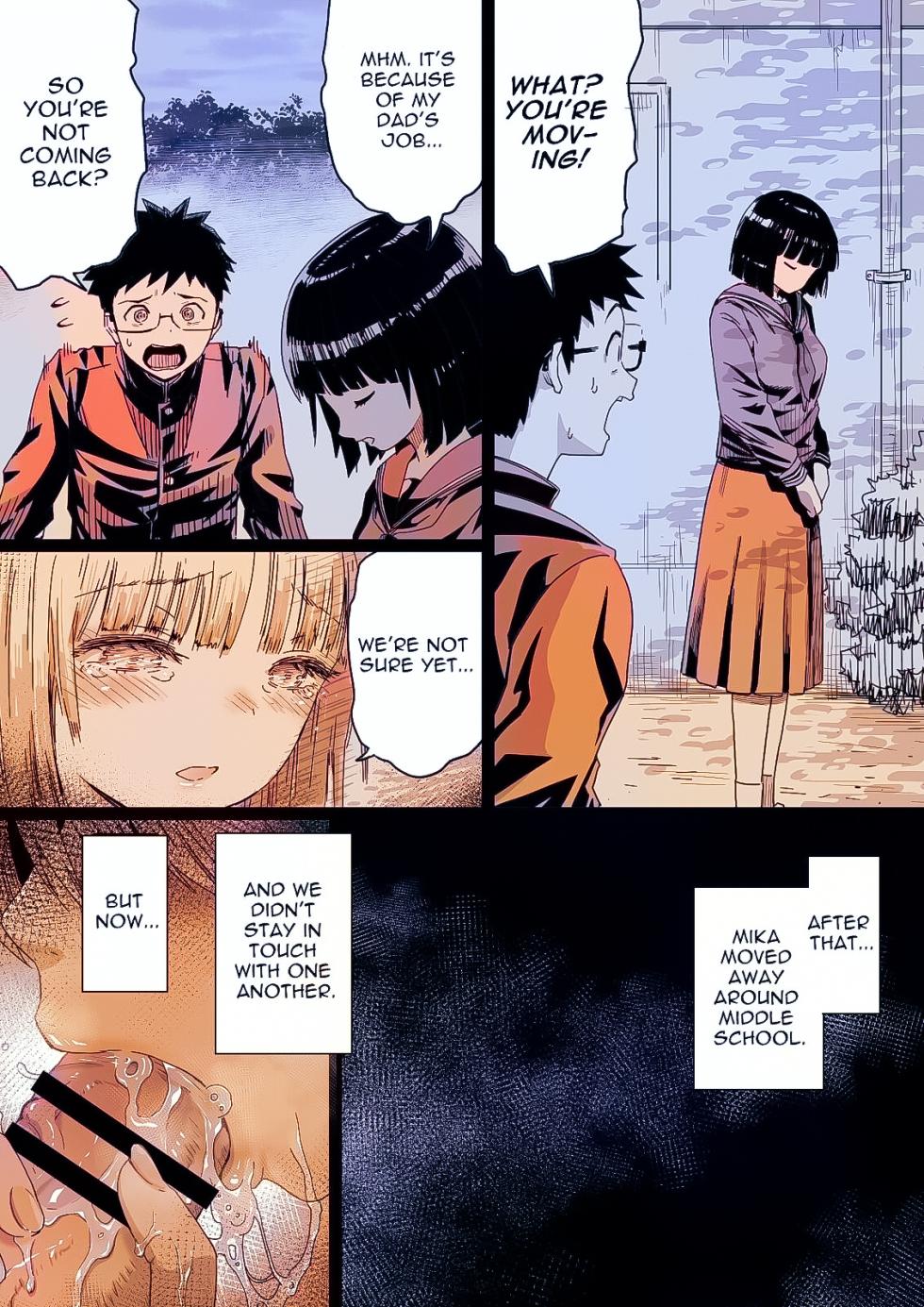 [Kamakiri Farm] Hisashiburi ni Saikai shita Osananajimi wa Dosukebe Gal ni Nattemashita [English] [ジゲッチ]{AI COLORED} - Page 14