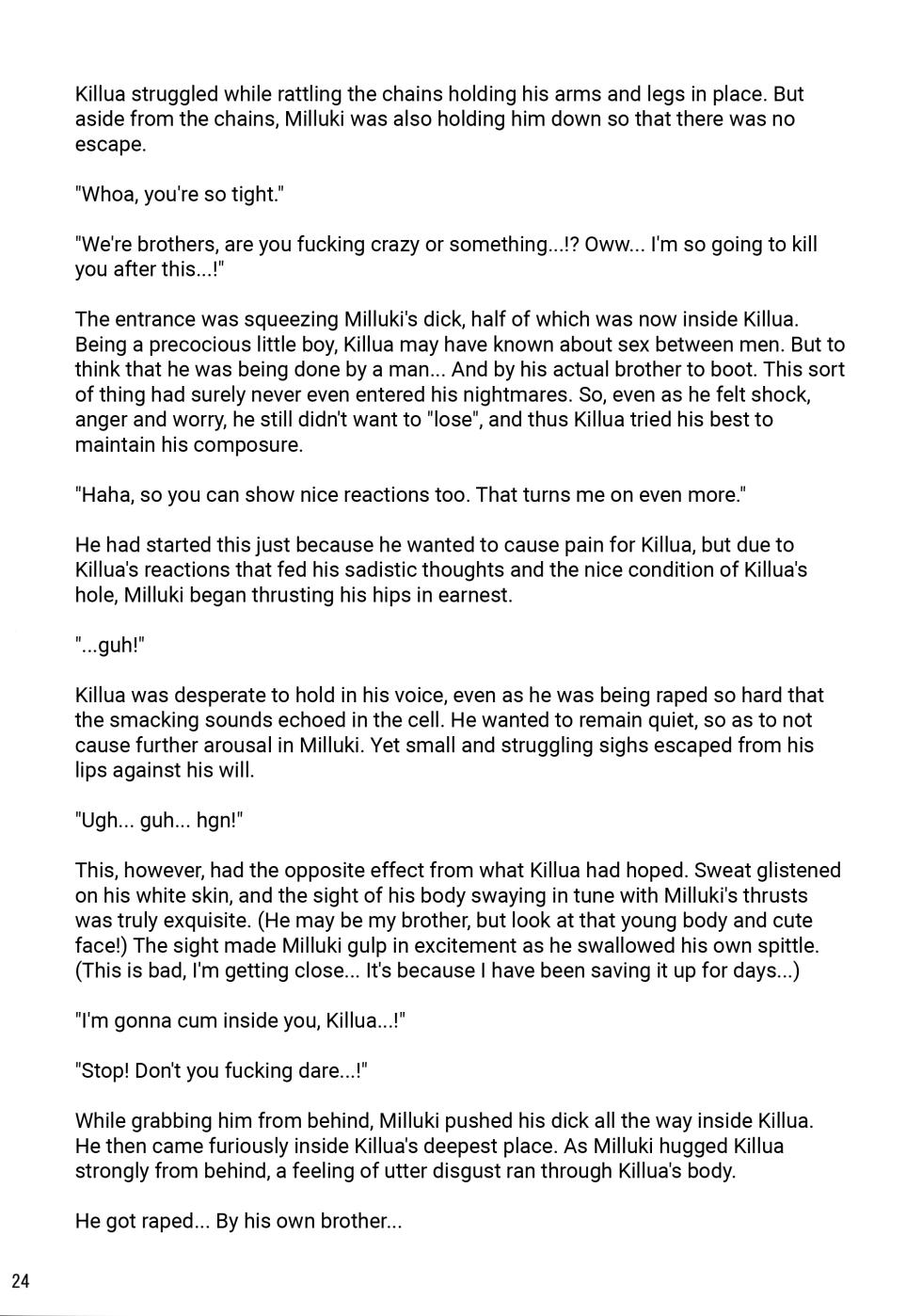 (C82) [Shounen Byoukan (Kanno Izuka)] Sannan ga Ecchi na Jouken Kyoubai ni Deru Ohanashi. | A Story About the Third Son Appearing on a Naughty Conditional Auction. (Hunter x Hunter) [English] {Chin²} - Page 23