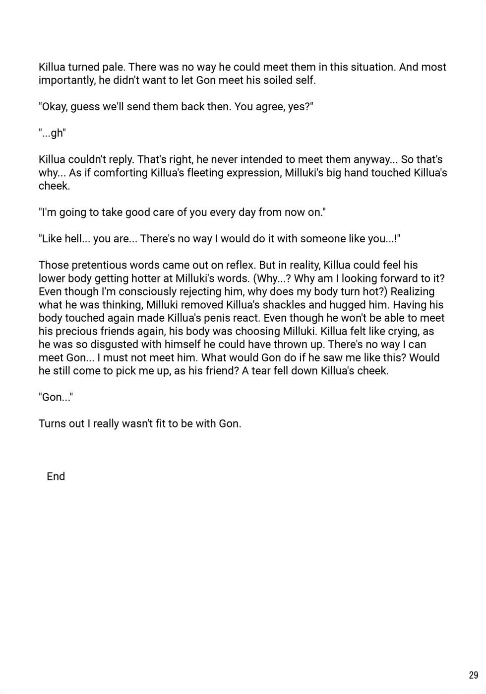 (C82) [Shounen Byoukan (Kanno Izuka)] Sannan ga Ecchi na Jouken Kyoubai ni Deru Ohanashi. | A Story About the Third Son Appearing on a Naughty Conditional Auction. (Hunter x Hunter) [English] {Chin²} - Page 28