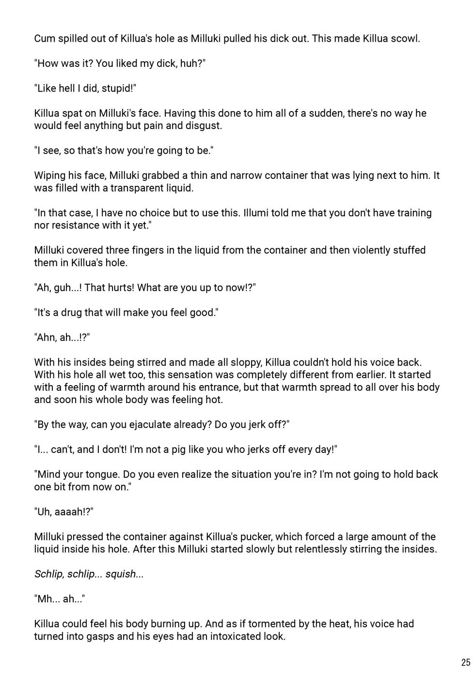 (C82) [Shounen Byoukan (Kanno Izuka)] Sannan ga Ecchi na Jouken Kyoubai ni Deru Ohanashi. | A Story About the Third Son Appearing on a Naughty Conditional Auction. (Hunter x Hunter) [English] {Chin²} - Page 24