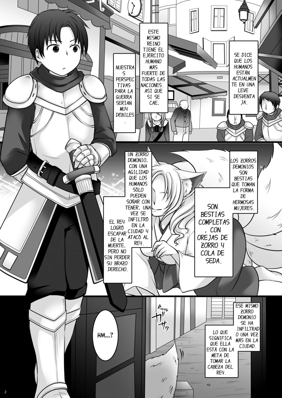 [Chabatake ni Haeta Takenoko (Kuratsuka Riko, Iga Senpuki)] Ippan Heishi Akira ga Shitennou Tamamo wo Tsukaima ni Dekita Wake [Spanish] [DARKSTONE] - Page 3