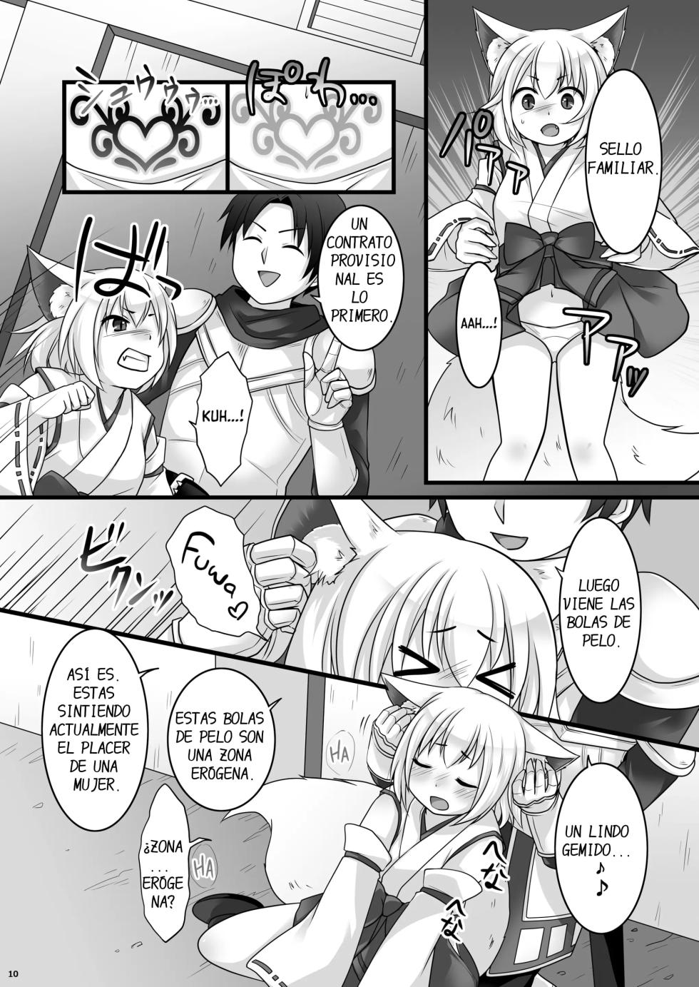 [Chabatake ni Haeta Takenoko (Kuratsuka Riko, Iga Senpuki)] Ippan Heishi Akira ga Shitennou Tamamo wo Tsukaima ni Dekita Wake [Spanish] [DARKSTONE] - Page 11