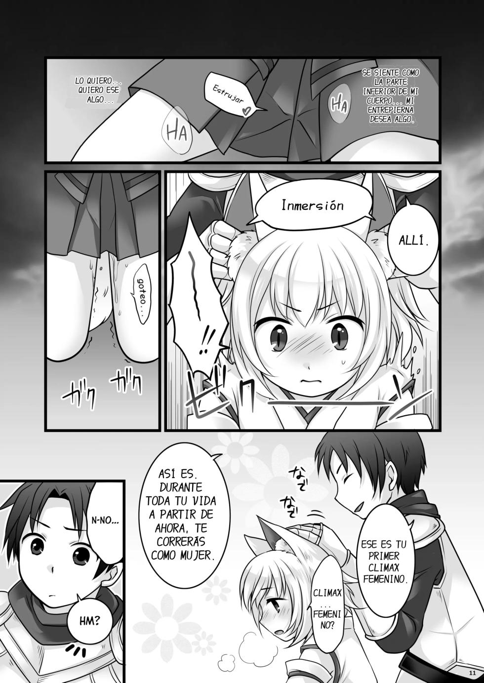 [Chabatake ni Haeta Takenoko (Kuratsuka Riko, Iga Senpuki)] Ippan Heishi Akira ga Shitennou Tamamo wo Tsukaima ni Dekita Wake [Spanish] [DARKSTONE] - Page 12