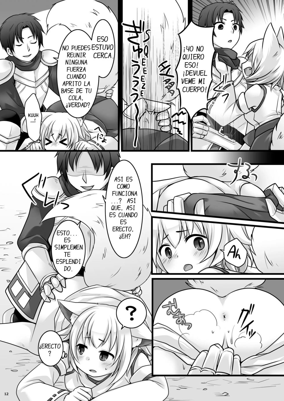 [Chabatake ni Haeta Takenoko (Kuratsuka Riko, Iga Senpuki)] Ippan Heishi Akira ga Shitennou Tamamo wo Tsukaima ni Dekita Wake [Spanish] [DARKSTONE] - Page 13