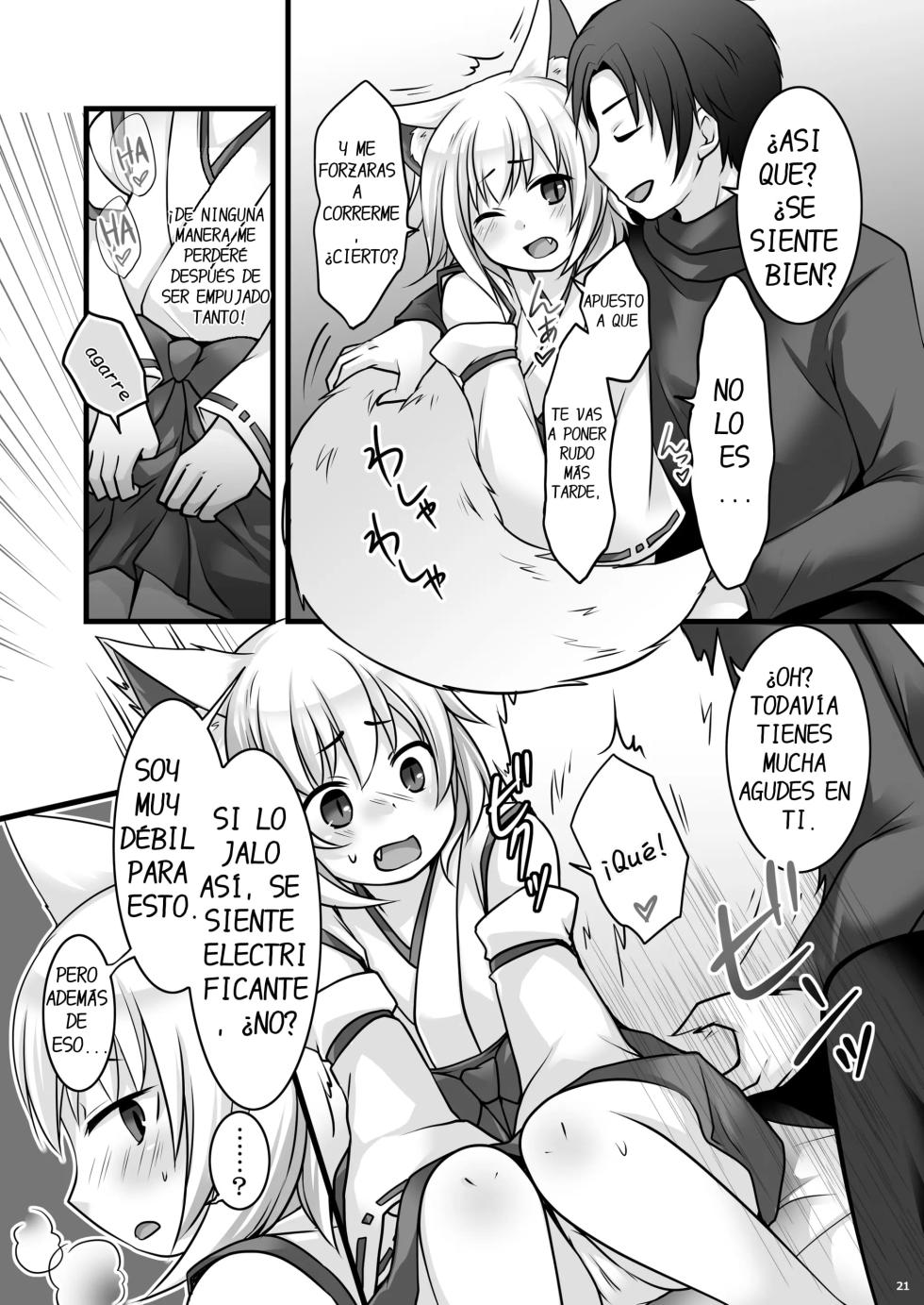 [Chabatake ni Haeta Takenoko (Kuratsuka Riko, Iga Senpuki)] Ippan Heishi Akira ga Shitennou Tamamo wo Tsukaima ni Dekita Wake [Spanish] [DARKSTONE] - Page 22